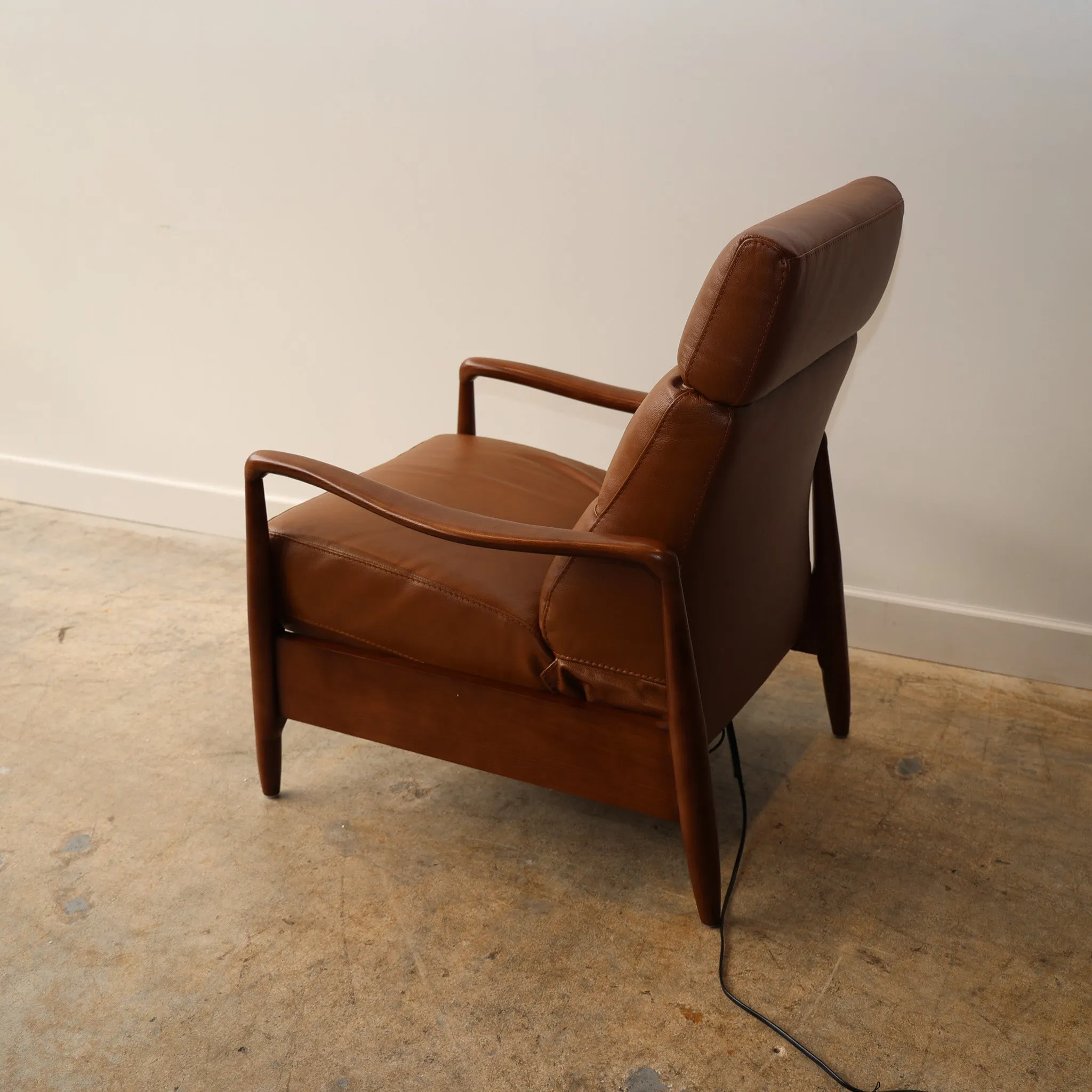Walker Leather Reclining Accent Chair