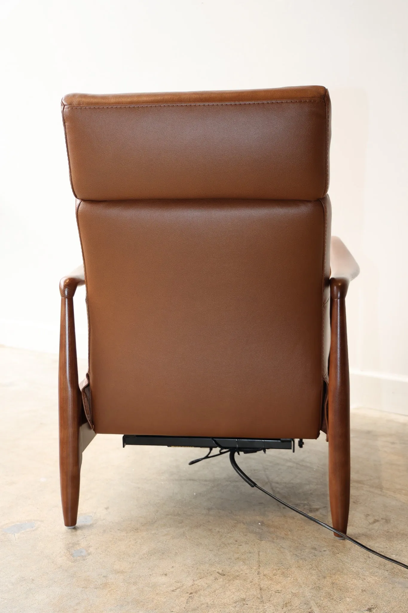 Walker Leather Reclining Accent Chair