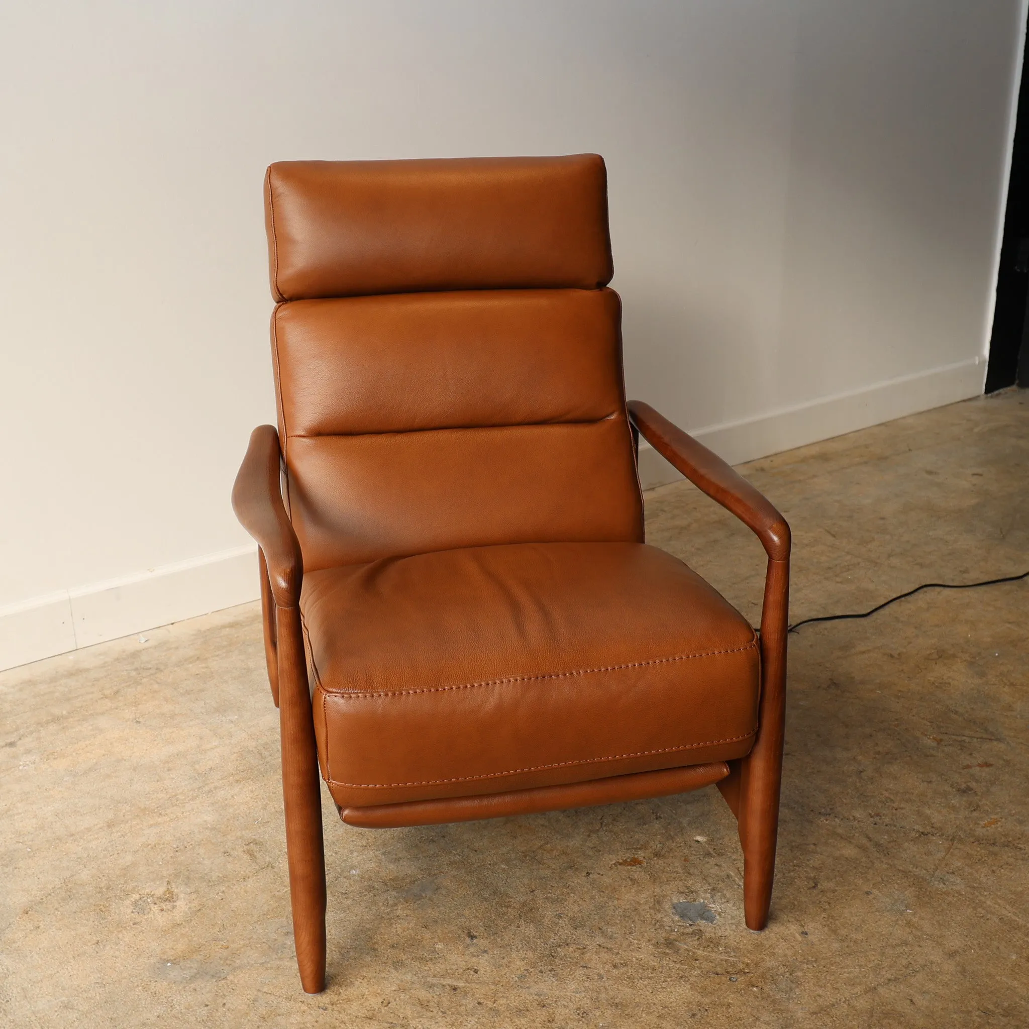 Walker Leather Reclining Accent Chair