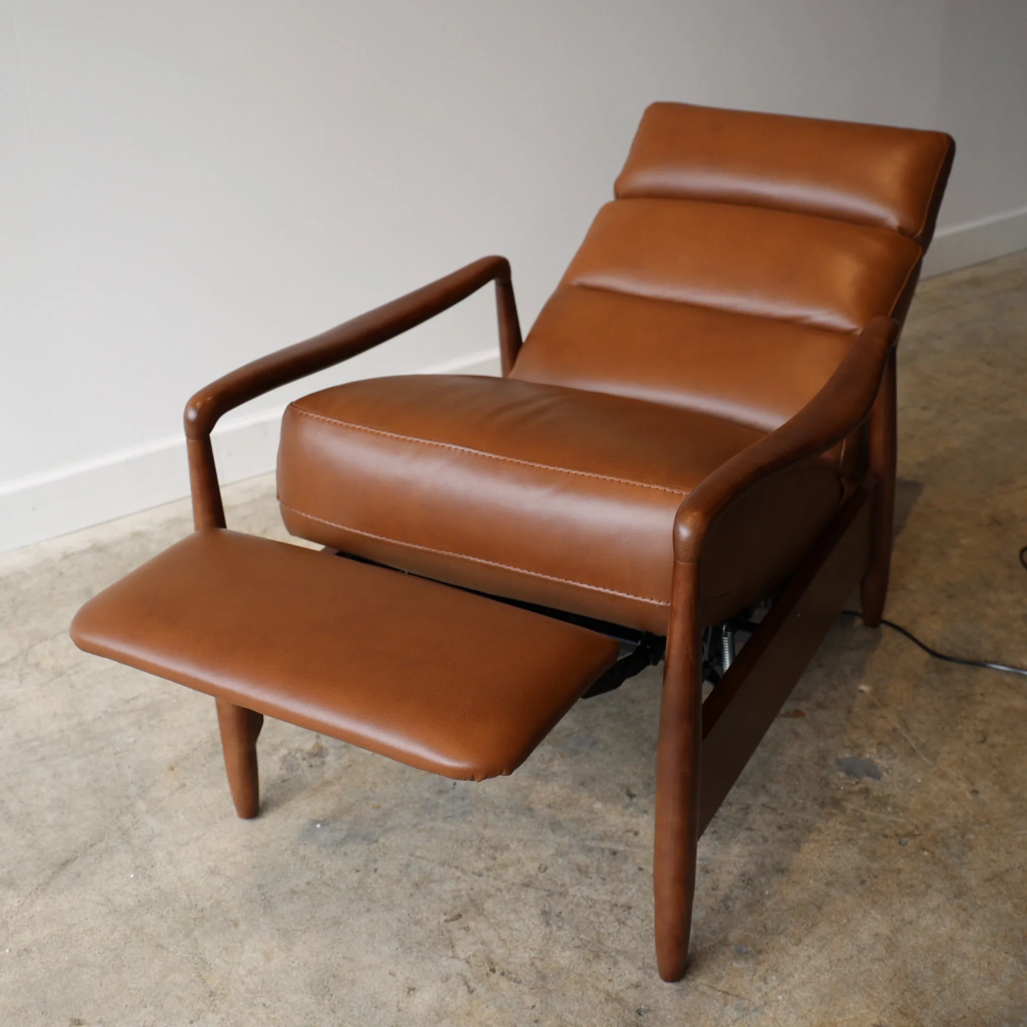 Walker Leather Reclining Accent Chair