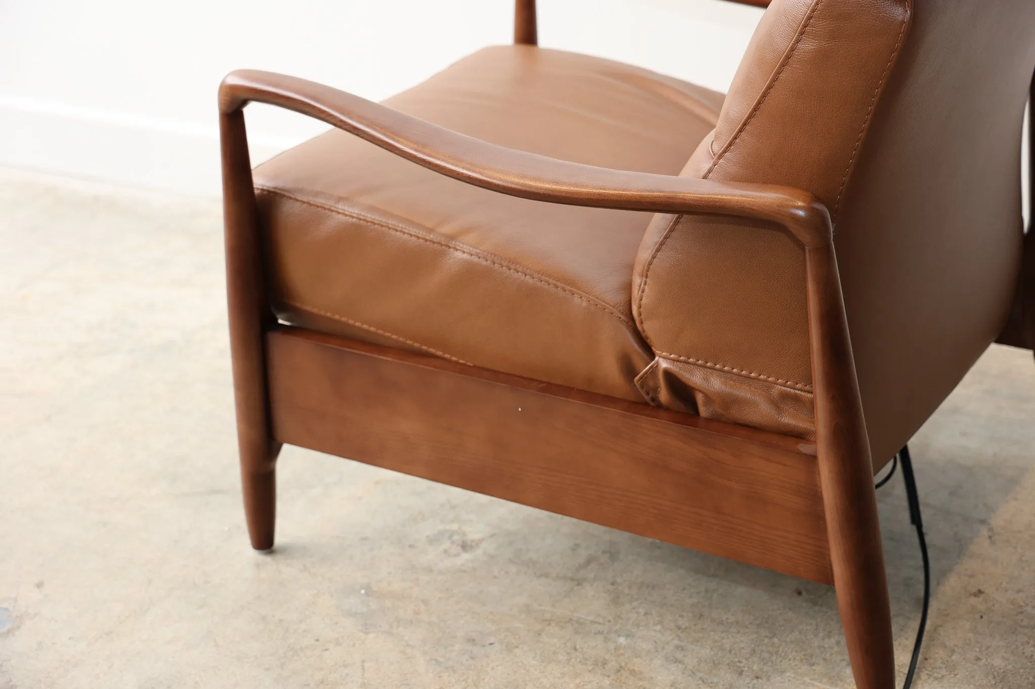 Walker Leather Reclining Accent Chair