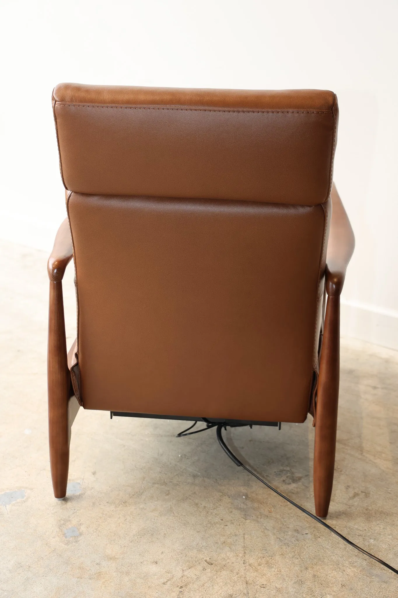 Walker Leather Reclining Accent Chair