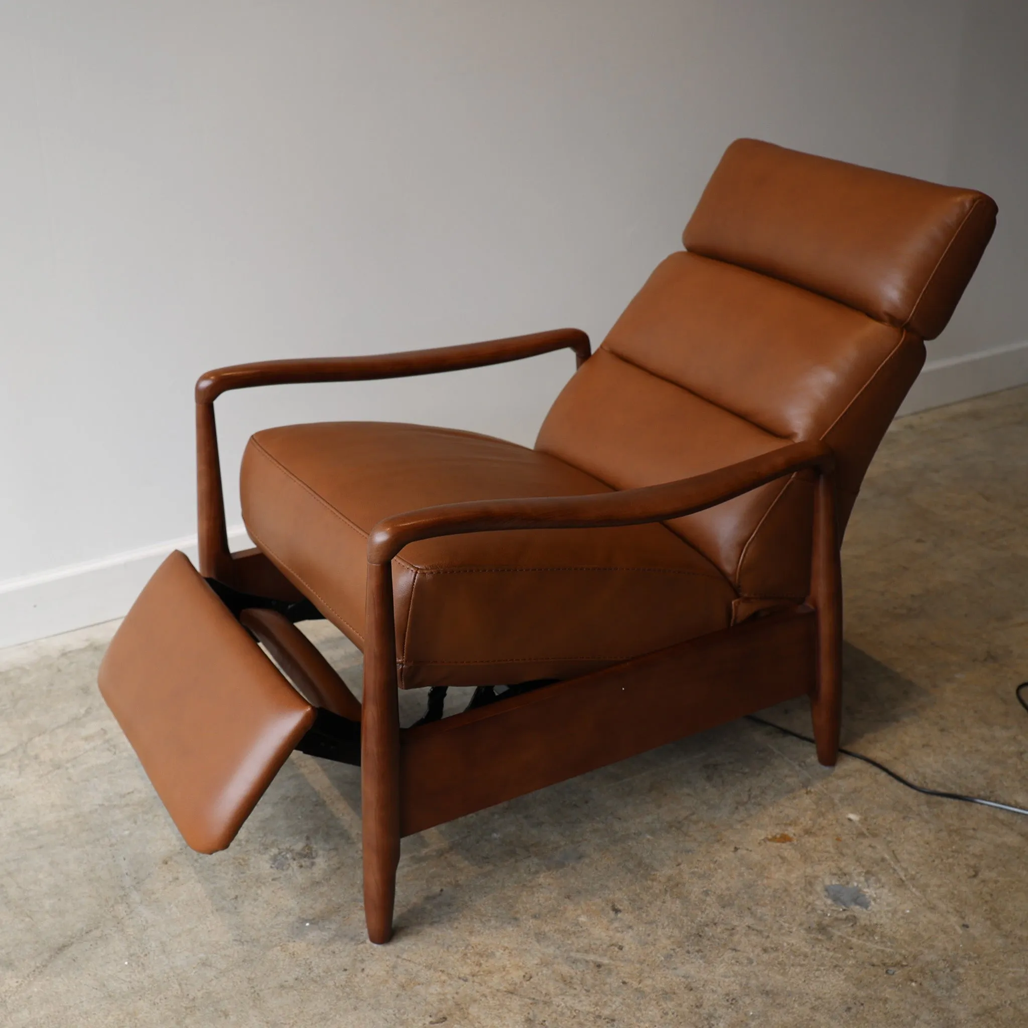Walker Leather Reclining Accent Chair