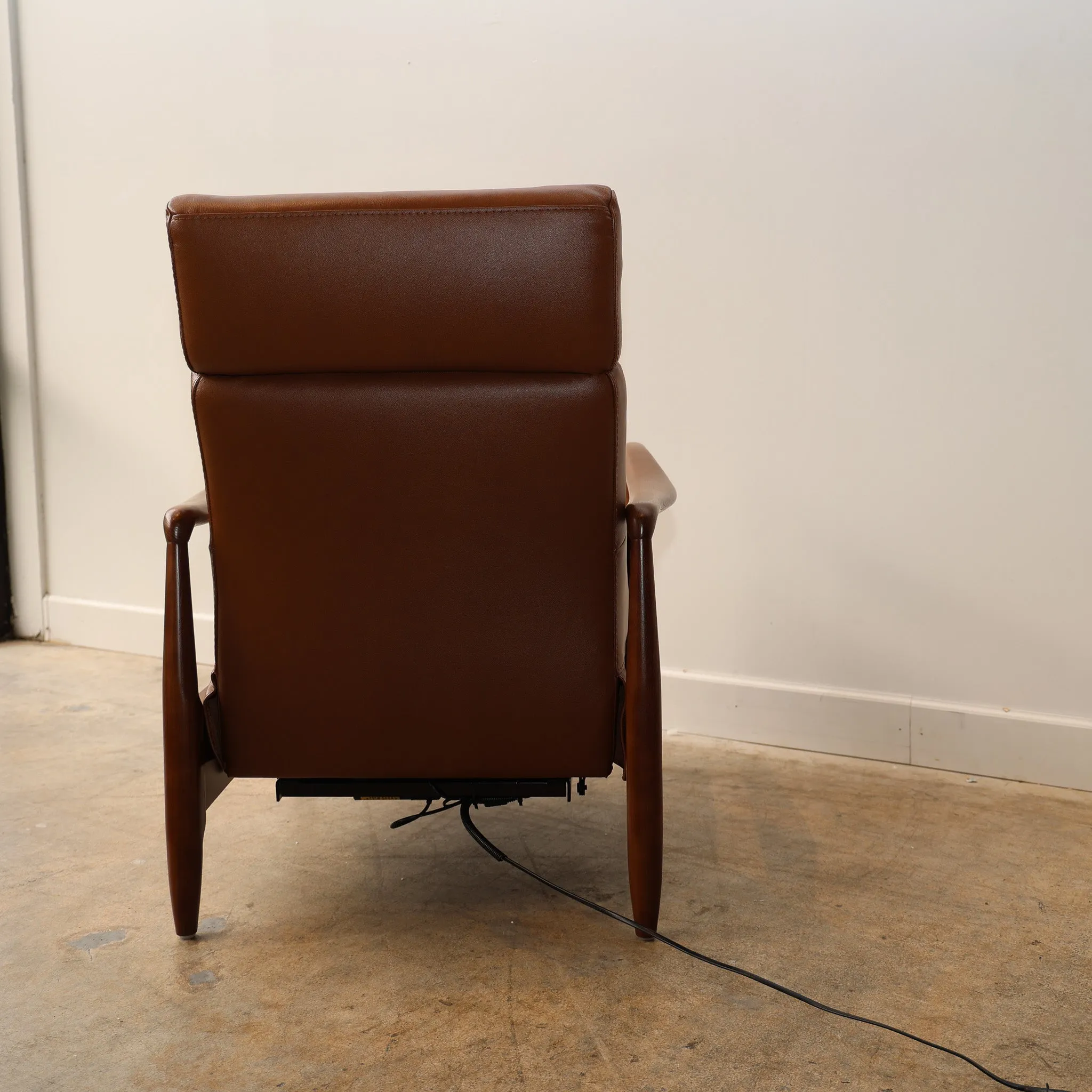 Walker Leather Reclining Accent Chair