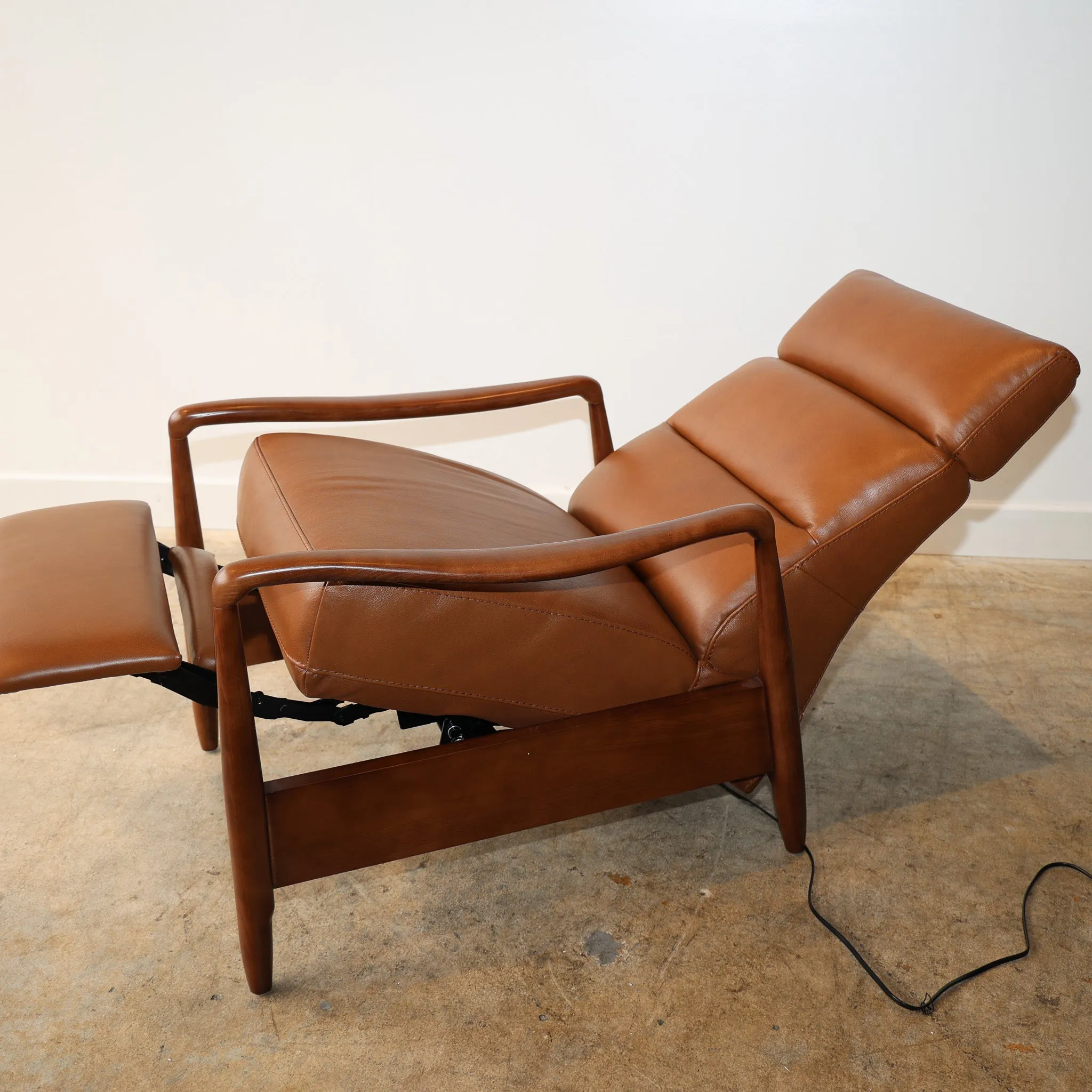 Walker Leather Reclining Accent Chair
