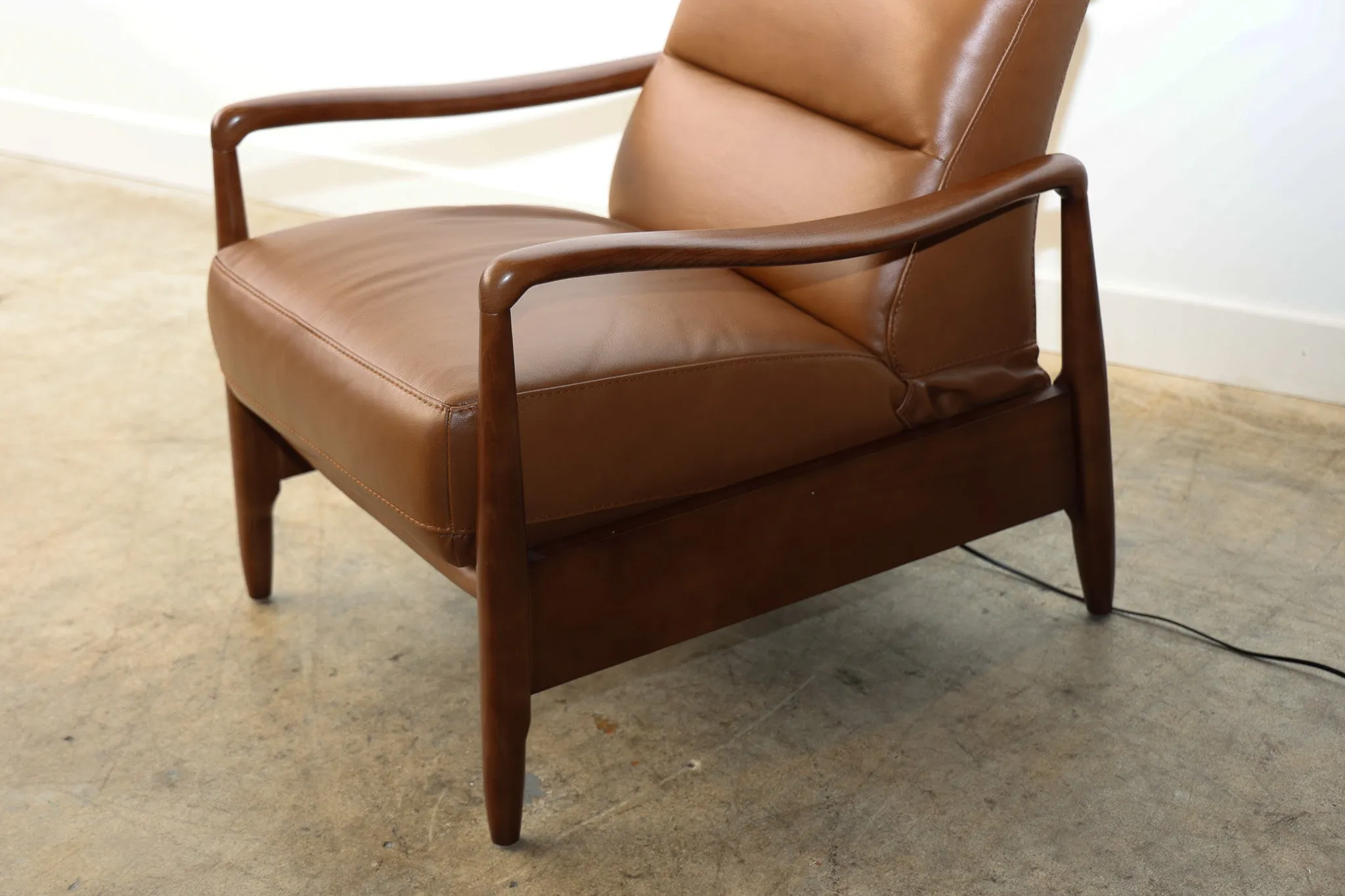 Walker Leather Reclining Accent Chair