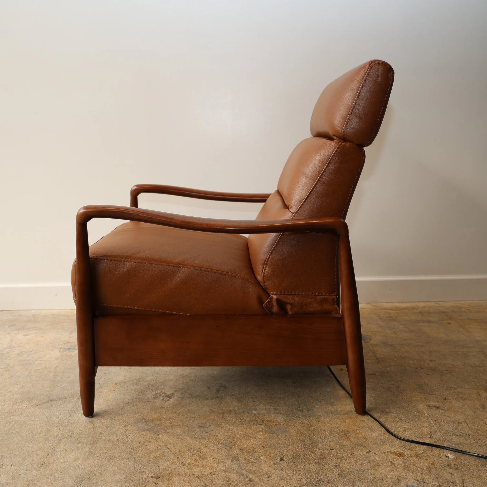 Walker Leather Reclining Accent Chair