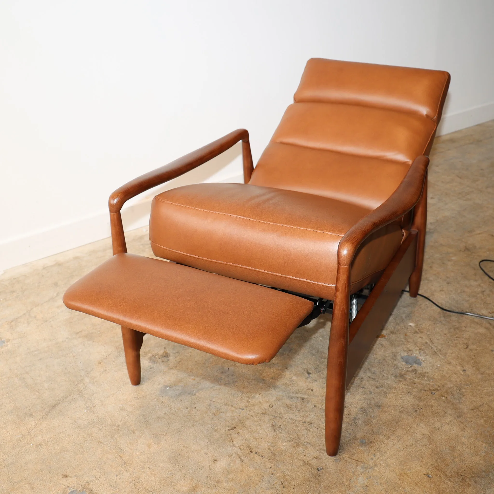 Walker Leather Reclining Accent Chair