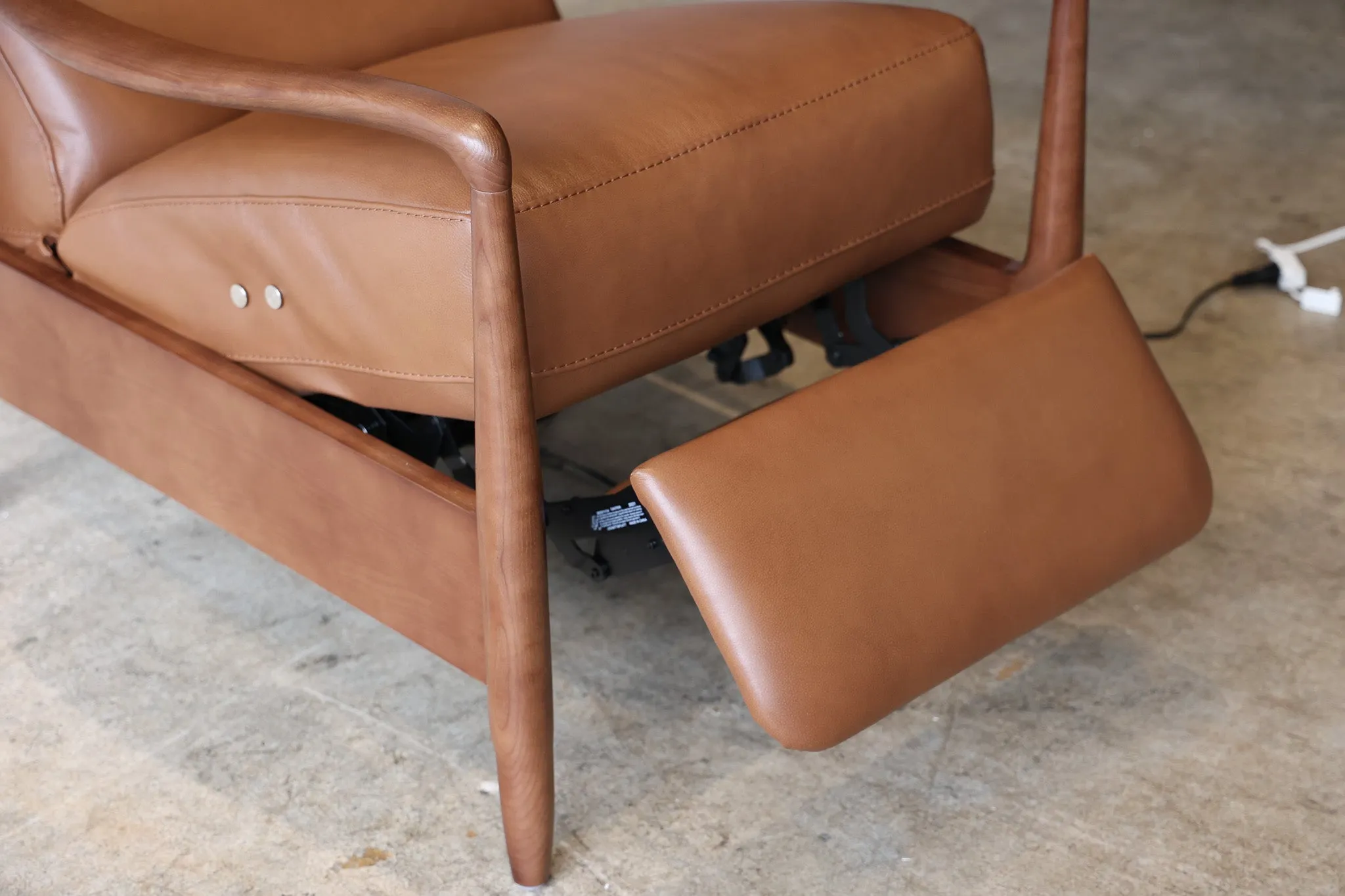 Walker Leather Reclining Accent Chair